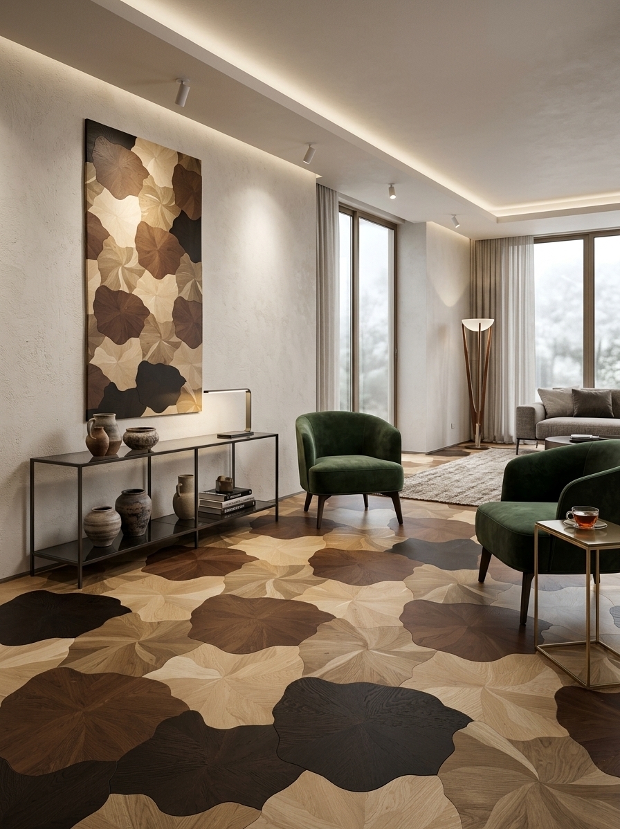 Lotus Parquet — Walnut/Oak