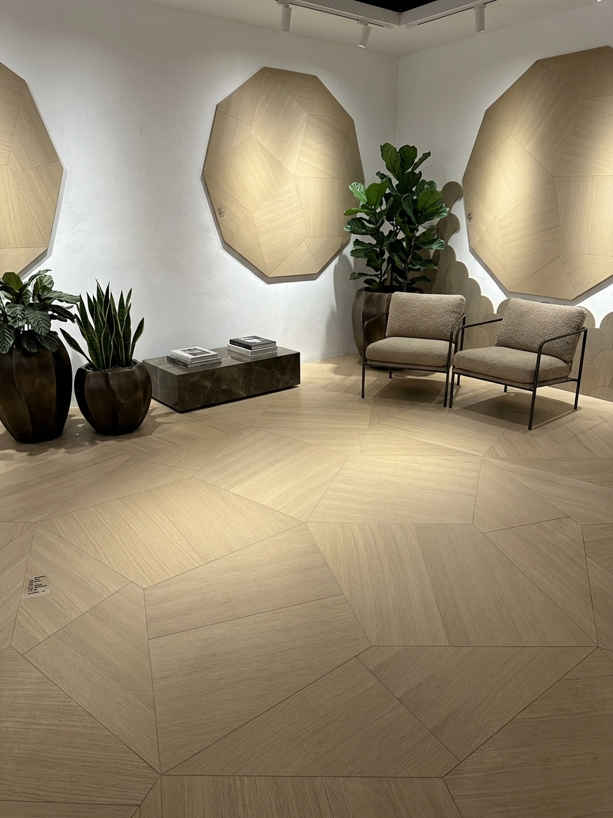 Chessboard Geometric — Oak