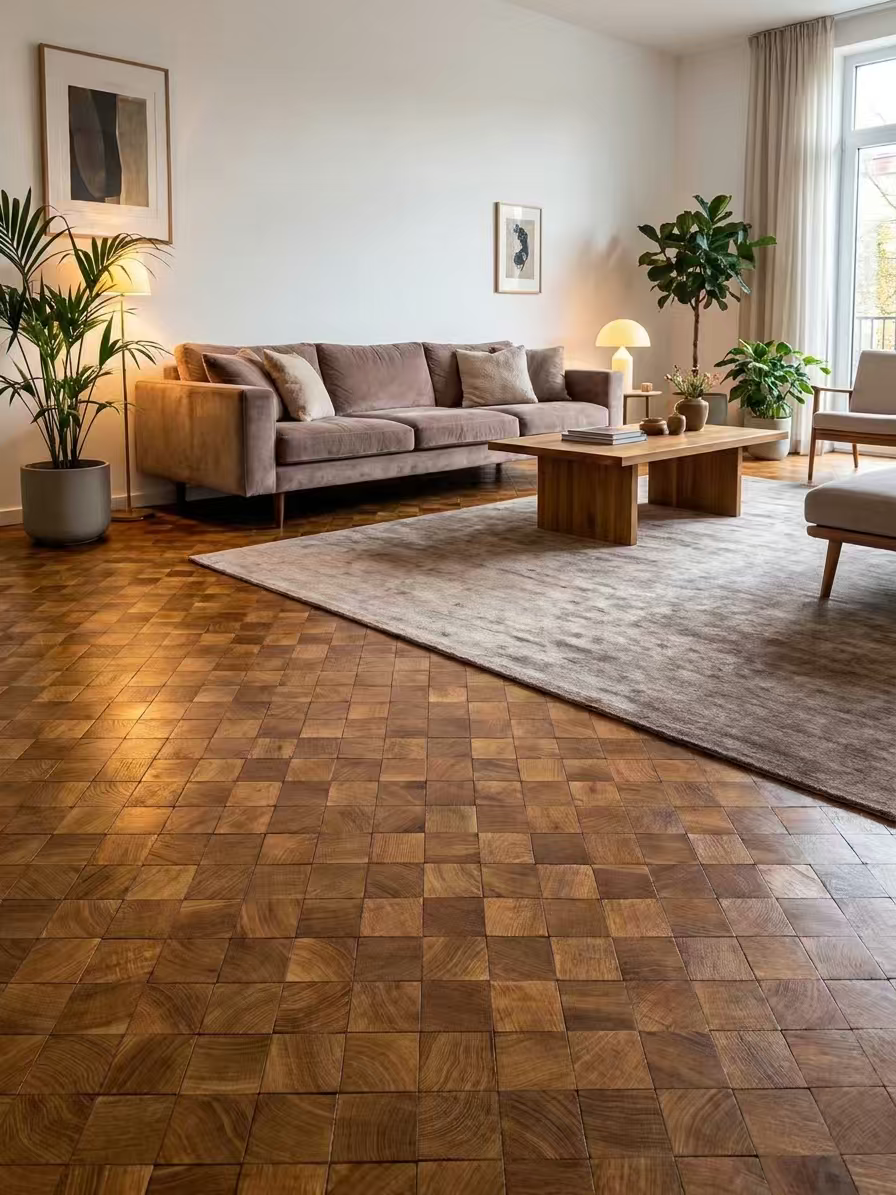 Star Pattern Parquet — Oak