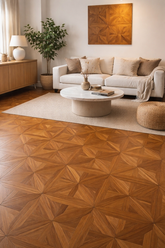 Octagon Geometric — Oak